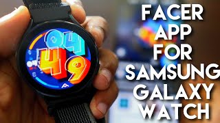 Download New Watch Faces from Facer App for Samsung Galaxy Watch 4567 [upl. by Haag]