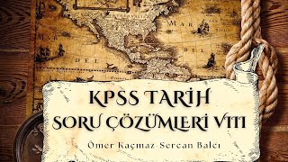 KPSS GYGK TARİH SORU ÇÖZÜMÜ 8 OSMANLI TARİHİ3 ÇIKMIŞ SORULAR serbestiyet manavgat antalya [upl. by Gertrudis]