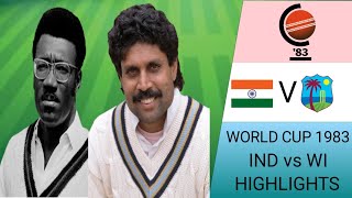 World Cup 1983 India vs West Indies First Macth Highlights  Part 1 [upl. by Eelrihs]