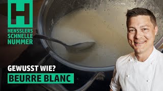 Schnelles Beurre Blanc Rezept von Steffen Henssler [upl. by Oiralih]