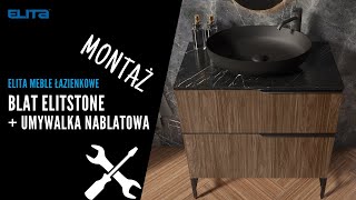 FILM INSTRUKTAŻOWY montaż blat ElitStone  umywalka nablatowa [upl. by Addiel]