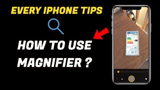 Every IPhone Tips  How to use Magnifier [upl. by Dloreh]