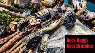 Axial SCX24 Injora Rock Buggy Gets Brushless Injora Fat Viper Motor Install [upl. by Madaih]