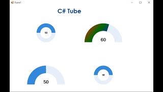 Live Chart solidGauge Demo in C win form app [upl. by Einnim]