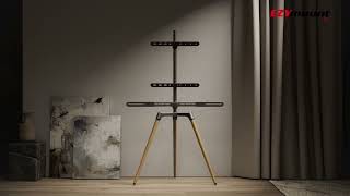 EES65OG Easel Studio TV Floor Stand by EZYmount [upl. by Ardnuek]