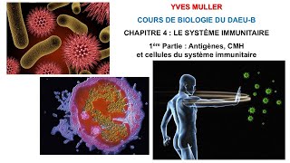 Chapitre 4  1ère Partie  Antigènes CMH et cellules du système immunitaire  Cours de Biologie [upl. by Sawtelle]