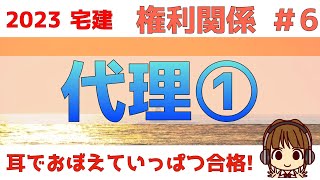 宅建 2023 権利関係 6【代理①】代理とは？・顕名・法定代理と任意代理・制限行為能力者と取り消し・代理行為の瑕疵・自己契約と双方代理・復代理について、図や表を使ってわかりやすく解説します。 [upl. by Ahsai]