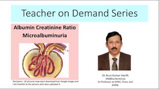 Urine Albumin Creabtinine Ratio and Microalbuminuria [upl. by Dnomar]