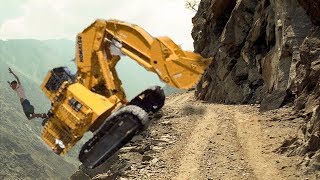 Dangerous Idiots Construction Excavator Trucks Heavy Equipment Fails  Win amp Operator Extreme Skill [upl. by Bulley835]