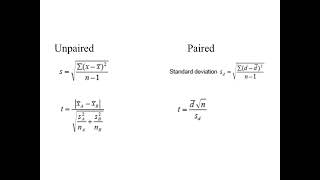 AS A Level Students ttest paired and unpaired [upl. by Carr222]