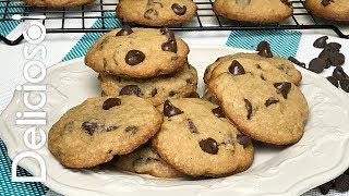 Galletas con Chispas de Chocolate  DELICIOSO [upl. by Trahern526]