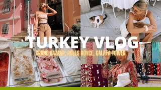 VLOG  Istanbul Turkey  Grand Bazaar Rolls Royce Galata Tower  more Gergana Ivanova [upl. by Jillene]