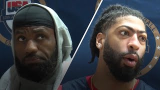 LeBron and Anthony Davis on Serbia game Its time to go [upl. by Lynnett]