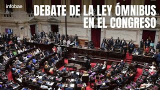 Debate de la Ley Ómnibus en el Congreso segunda sesión [upl. by Sioled710]