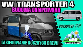 VW T4  Lakierowanie bocznych drzwi przesuwanych cz 15 [upl. by Orodoet]