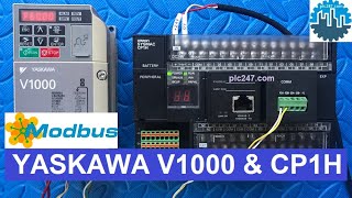 CP1H amp YASKAWA V1000 quotModbusRTUquot Tutorial [upl. by Hamfurd633]