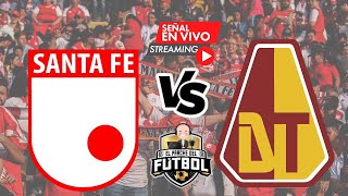 Santa Fe 1 vs Tolima 1  Fecha 12  Liga I 2024 [upl. by Hayalat814]