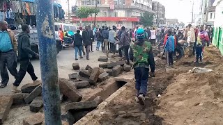 DRAMA in Nakuru City as Illegal Stalls Brought Down [upl. by Helena244]