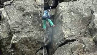 Sgurr nan Gillean  Pinnacle Ridge  Abseil [upl. by Yllod]