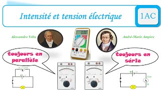 Intensité et tension électrique [upl. by Eelarual]