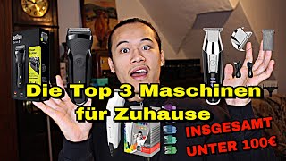 DIE TOP 3 BEGINNER Haarschneidemaschinen für Zuhause  Gesamtwert UNTER 100€  NUYÄN [upl. by Lemra]