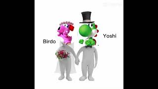 Wedding Anniversary Yoshi X Birdo yoshi birdo wedding weddinganniversary married shorts [upl. by Matless]