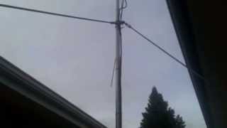 Simple fence mounted antenna mast [upl. by Htiel]