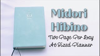 Midori Hibino  Two Page Per Day A6 Sized Planner [upl. by Gillespie305]