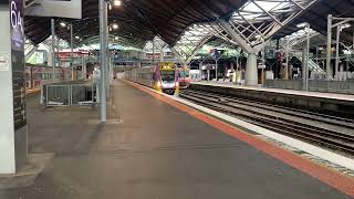 VLine VL65 Departing Southern Cross Station to Shepparton [upl. by Euqinehs62]