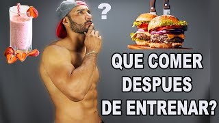 Que Comer Despues De Entrenar y Que Comer Para Bajar De Peso [upl. by Dewitt]