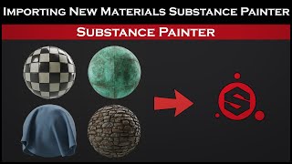 Substance Painter Tutorials Importing new Materials [upl. by Etyam]