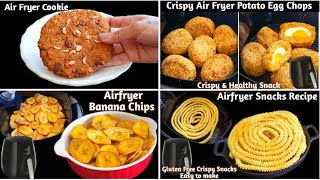 4 Easy Airfryer Snacks Recipes  Air Fryer Recipes  Evening Snacks Recipes [upl. by Dnaltiac]