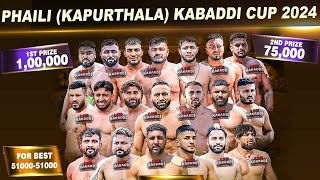 LIVE Kabaddi  Phiali Kapurthala Kabaddi Cup 2024 [upl. by Zigrang714]