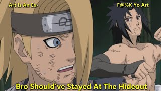 The Most Controversial Fight In Naruto  Sasuke VS Deidara [upl. by Gone]