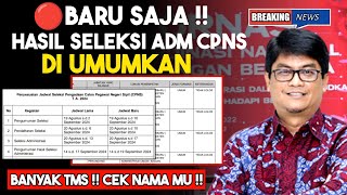 CEK NAMA MU‼️HASIL SELEKSI ADMINISTRASI CPNS 2024 ‼️ [upl. by Aicilaf]