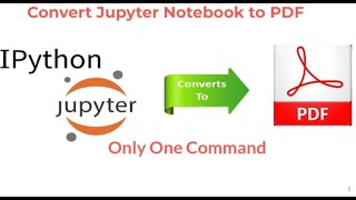 how to Convert Jupyter Notebook to PDF save your projects forever [upl. by Allen]