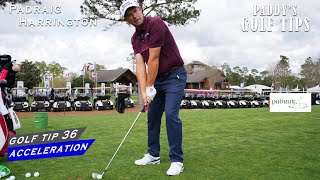 GET A BETTER STRIKE ON THE BALL WITH THIS ADJUSTMENT  Paddys Golf Tip 36  Padraig Harrington [upl. by Riada]