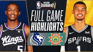 KINGS at SPURS  NBA INSEASON TOURNAMENT 🏆  FULL GAME HIGHLIGHTS  November 17 2023 [upl. by Slavin]