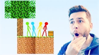 REACTING TO AMAZING ANIMATION Vs MINECRAFT  SKYBLOCK Vs STICKMAN Minecraft Animation [upl. by Ezequiel]