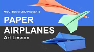 How To Make 3 Different Paper Airplanes [upl. by Hocker]