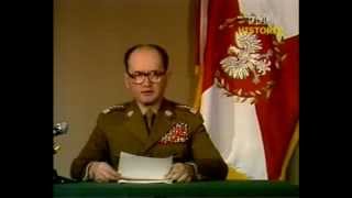 Ogłoszenie Stanu Wojennego  Wojciech Jaruzelski 13121981 [upl. by Atinor]