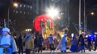 Los Reyes Magos llenan Madrid de ilusión e invitan a los niños a quotmejorar el mundoquot [upl. by Lampert]