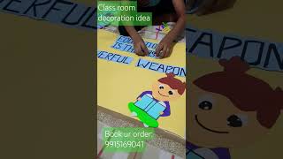 classroom decoration ideas bulletin board decoration ideahandmade decoration ideas [upl. by Lattie897]