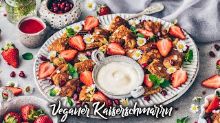 Kaiserschmarrn ohne Ei selber machen ♡ schnell amp einfach  wie von Oma ♡ Veganes Rezept [upl. by Hitchcock]