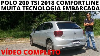 Avaliação Polo 10 200 TSI Comfortline 2018 [upl. by Antonetta130]