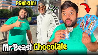 Trying MrBeasts Chocolate For The First Time 🍫😍 I Met The Reallife Franklin From GTA 5 😱 [upl. by Abbi]