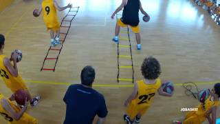 Sesión práctica de preparación física Agilidad velocidad de pies en baloncesto por Juan Trapero [upl. by Gillan]