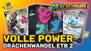 DIE ZWEITE EVOLI ETB 🔥 Lohnt sich POKEMON DRACHENWANDEL TOP TRAINER BOX OPENING ETB Deutsch Inhalt [upl. by Dranyam]