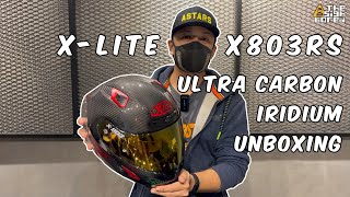 Xlite X803RS Ultra Carbon Iridium  Motorcycle helmet  Unboxing [upl. by Roselani302]