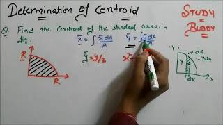 Determination of Centroid By Direct Integration [upl. by Atikahc384]